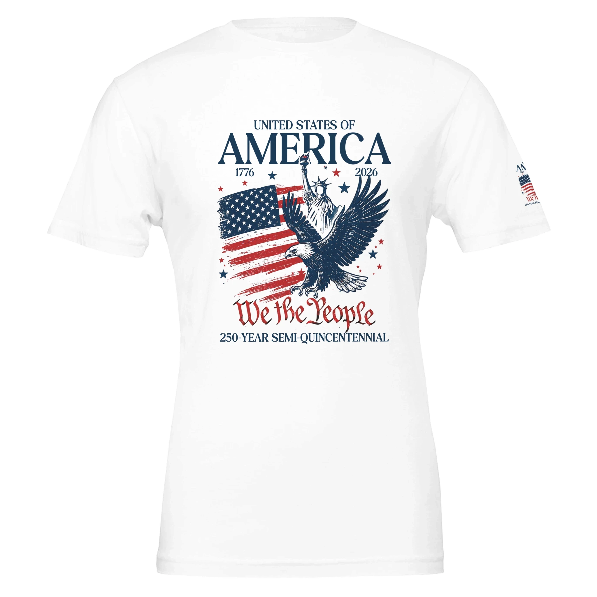 250 Years Eagle Premium Unisex T-Shirt Aus Baumwolle