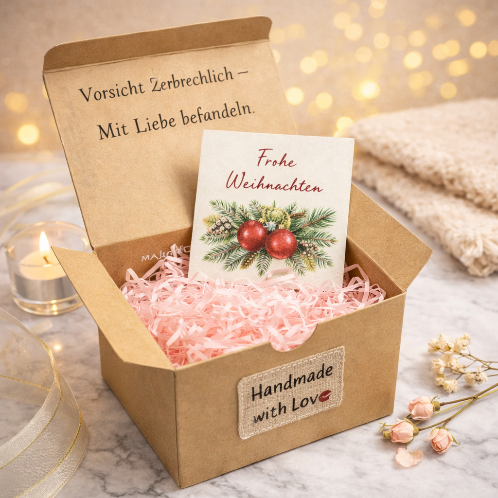 Geschenkbox 10x10x10 | Braun | Weihnachten - Cozy Nook Atelier