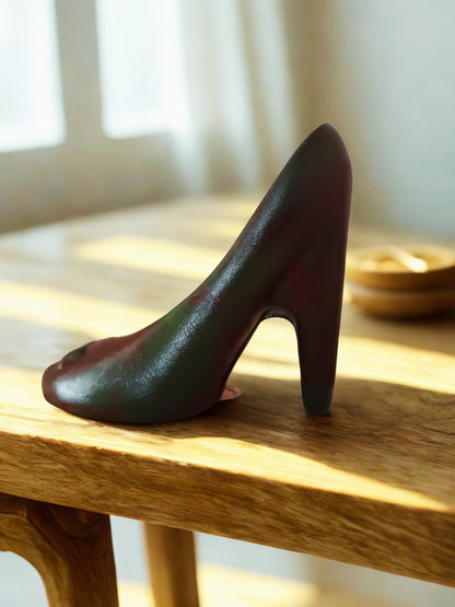 Unikat Nr. 3 – Exklusiver Gips-High Heel Camouflage - Cozy Nook Atelier