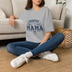 Country-Mama T-Shirt mit Western-Langhorn-Print