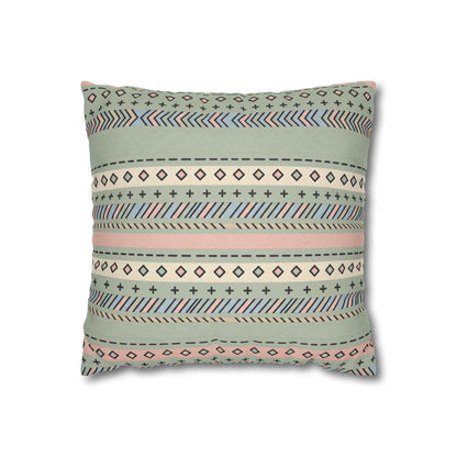 German Text Square Pillowcase — Spun Polyester Decorative Pillow Cover
