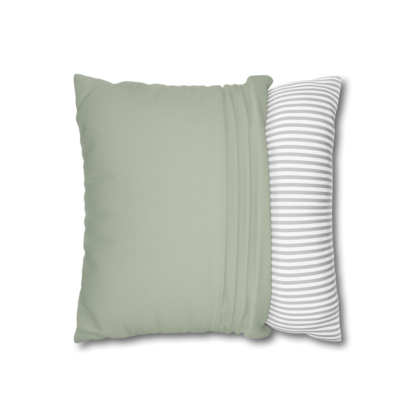 German Text Square Pillowcase — Spun Polyester Decorative Pillow Cover