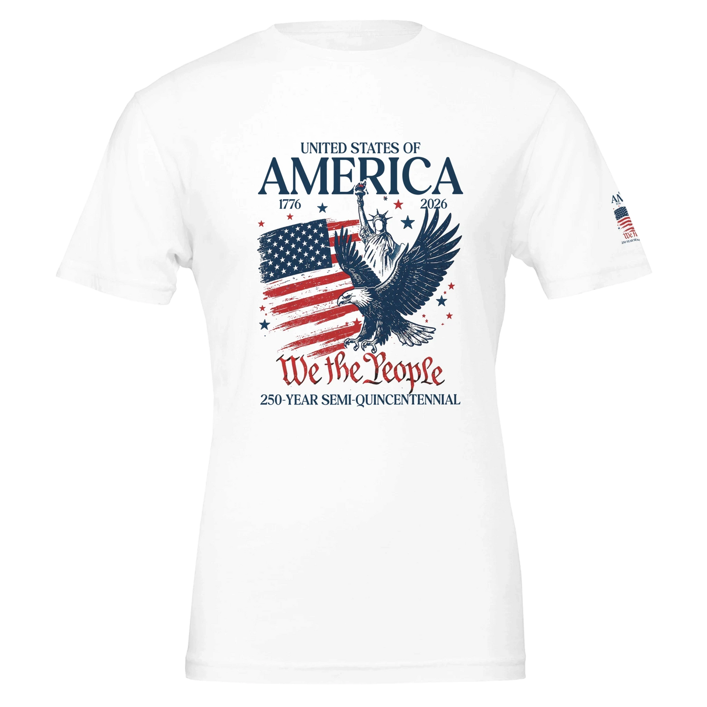 250 Years Eagle Premium Unisex T-Shirt Aus Baumwolle