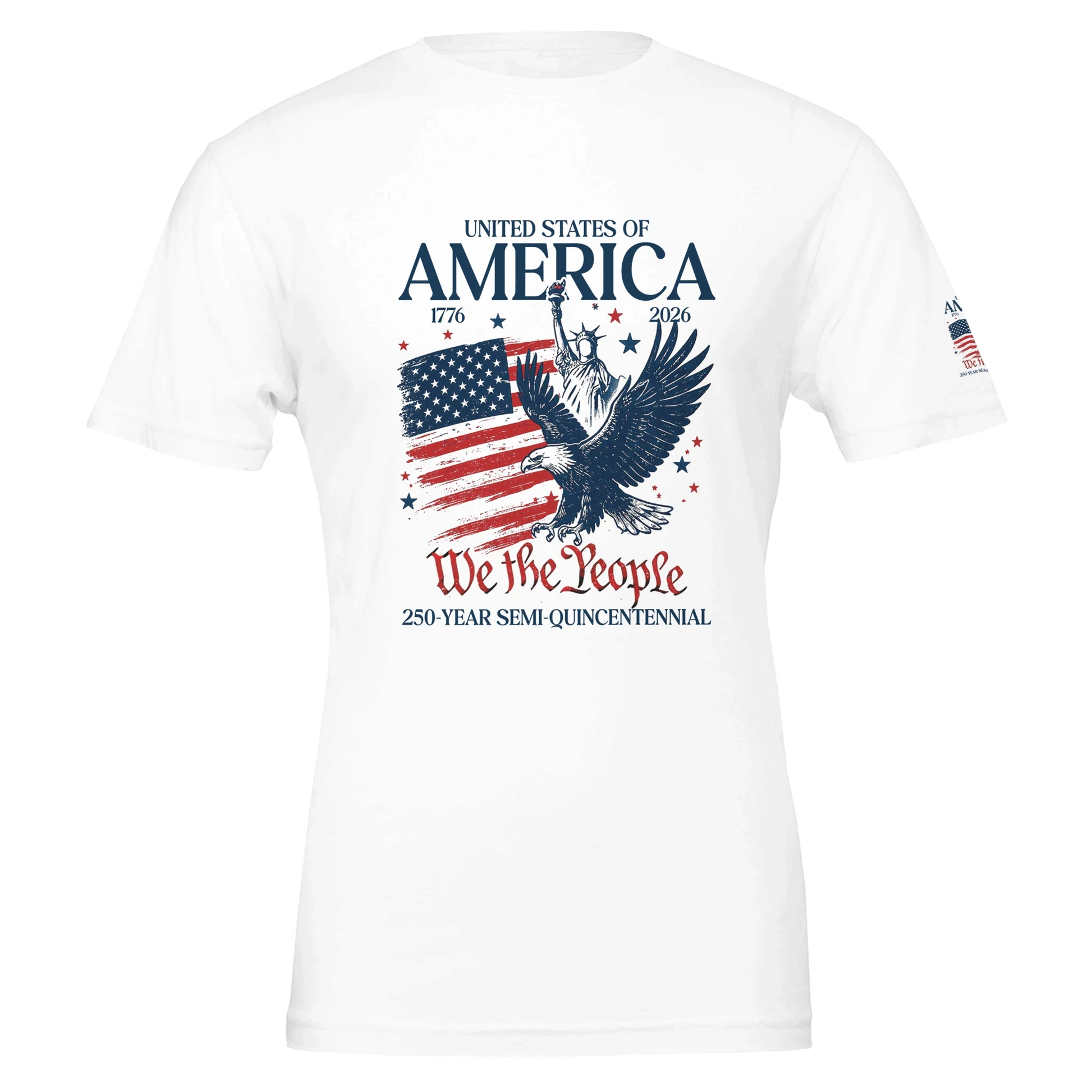 250 Years Eagle Premium Unisex T-Shirt Aus Baumwolle