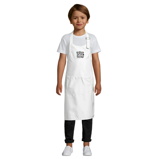 Kinder Schürze mit Tasche – Verstellbare Polycotton Schürze