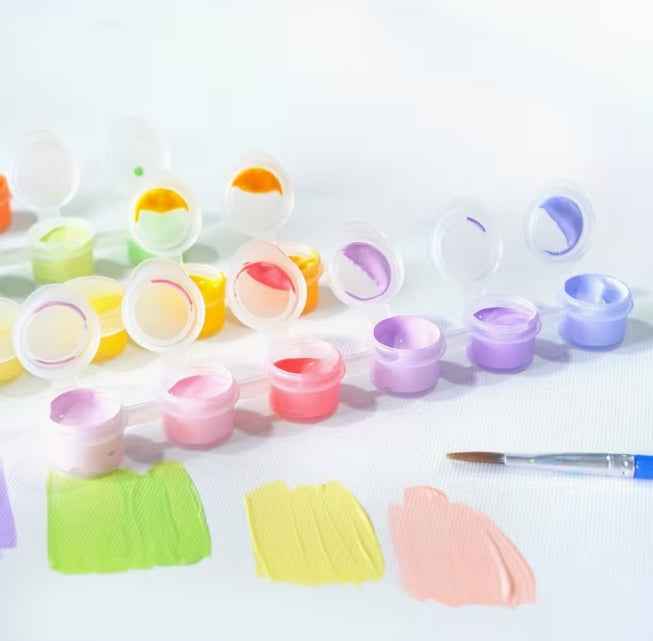 Acrylfarben Set Macaron Töne – 24 Wasserfeste Farben