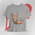 Boho Dandelion Damen T-Shirt mit Floral-Print Spruch