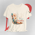 Boho Dandelion Damen T-Shirt mit Floral-Print Spruch