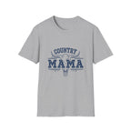 Country-Mama T-Shirt mit Western-Langhorn-Print