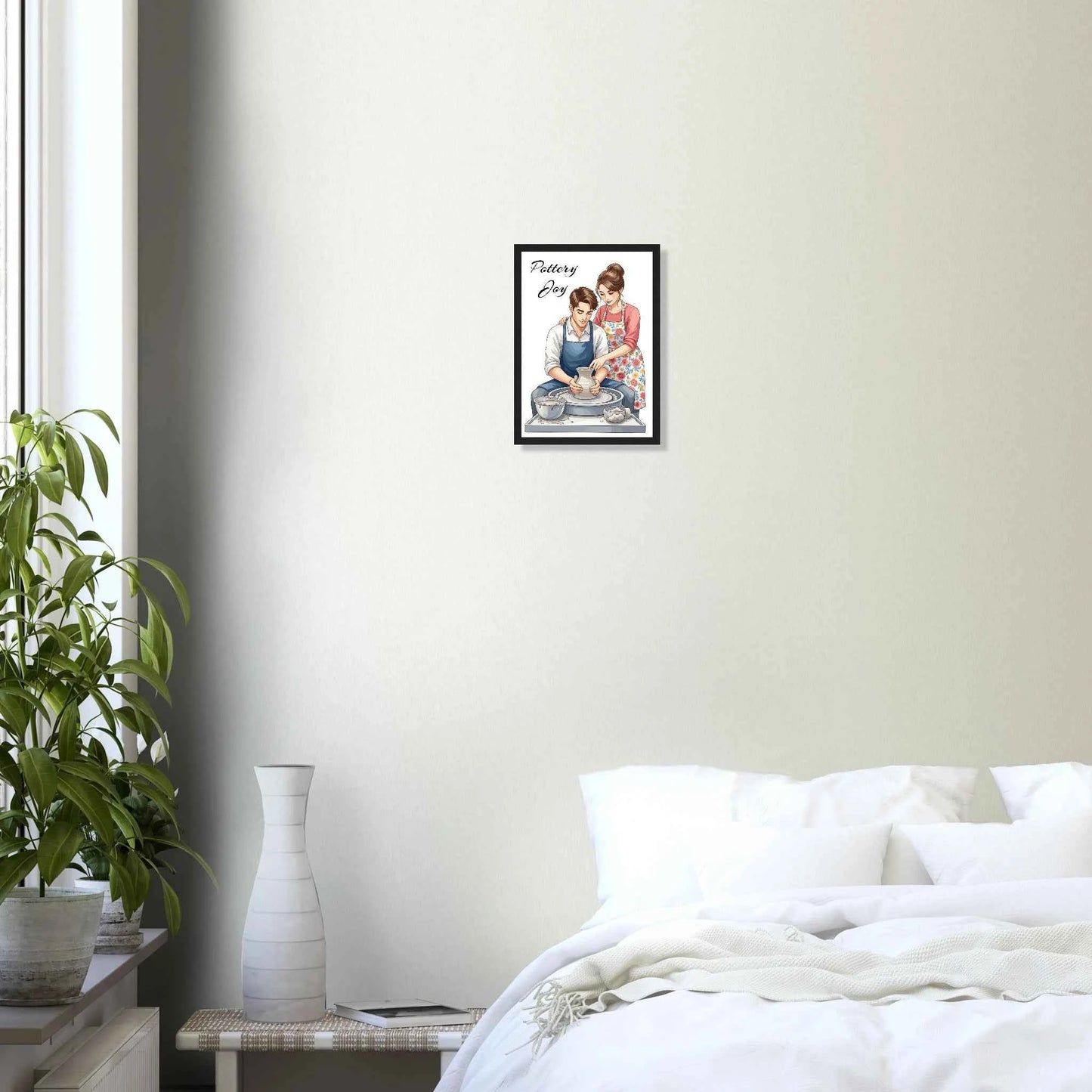 Pottery Joy | Klassisches Poster aus halbmattem Papier mit Holzrahmen 21x29.7 cm / 8x12"
