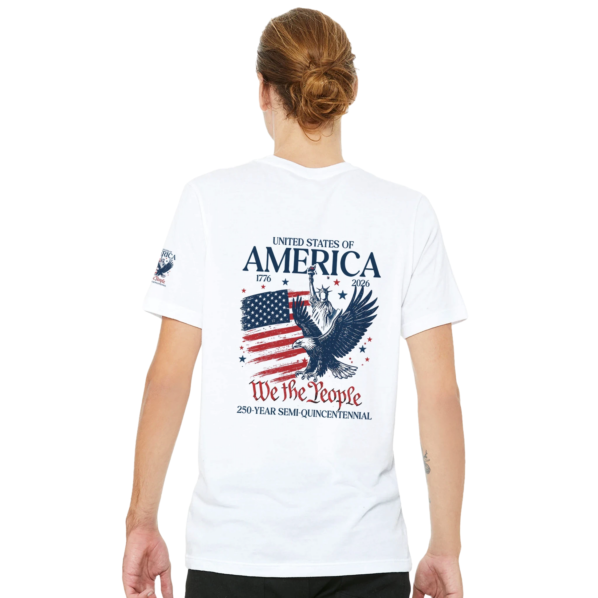 250 Years Eagle Premium Unisex T-Shirt Aus Baumwolle