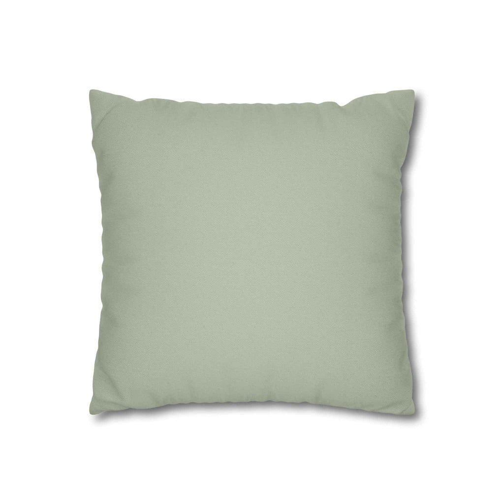 German Text Square Pillowcase — Spun Polyester Decorative Pillow Cover
