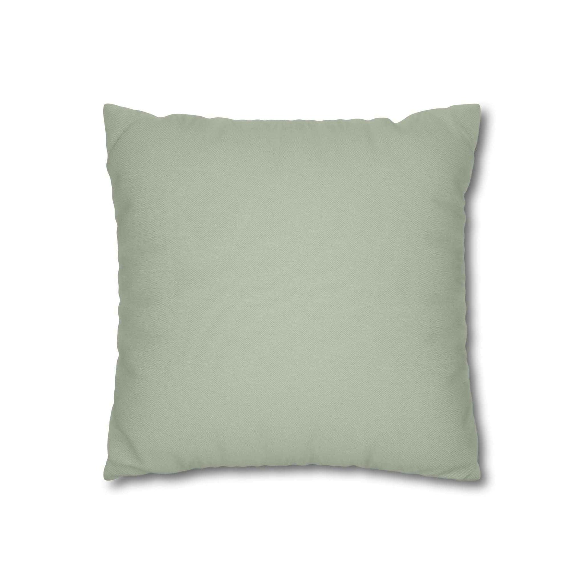 German Text Square Pillowcase — Spun Polyester Decorative Pillow Cover