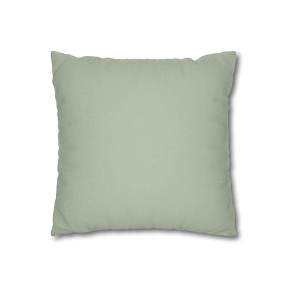 German Text Square Pillowcase — Spun Polyester Decorative Pillow Cover