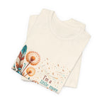 Boho Dandelion Damen T-Shirt mit Floral-Print Spruch