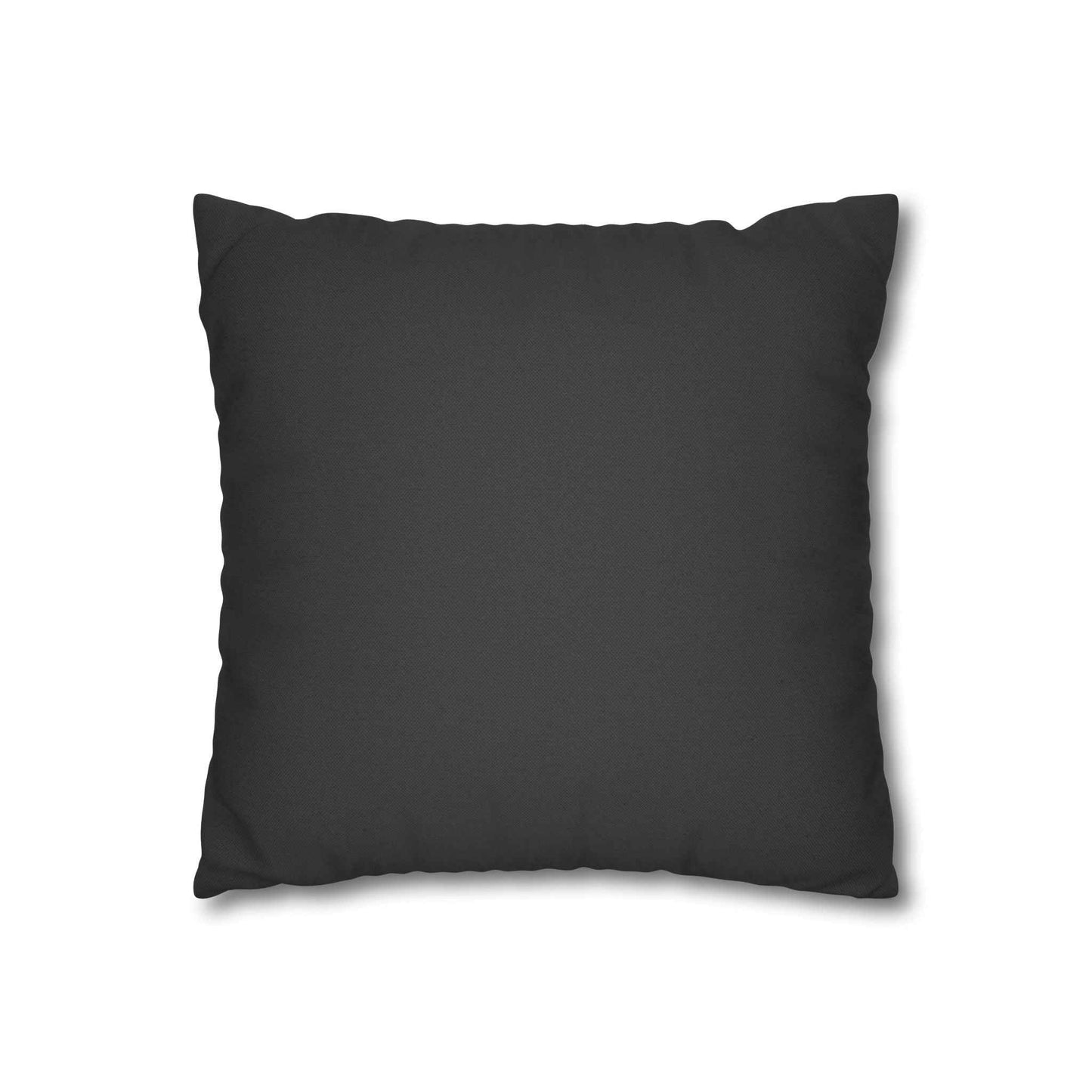 Nordic Folk Animal Pillow Cover — Black & White Dala Horse Throw Pillowcase