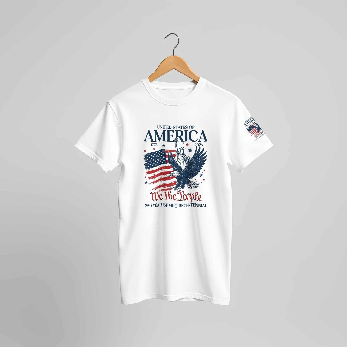 250 Years Eagle Premium Unisex T-Shirt Aus Baumwolle