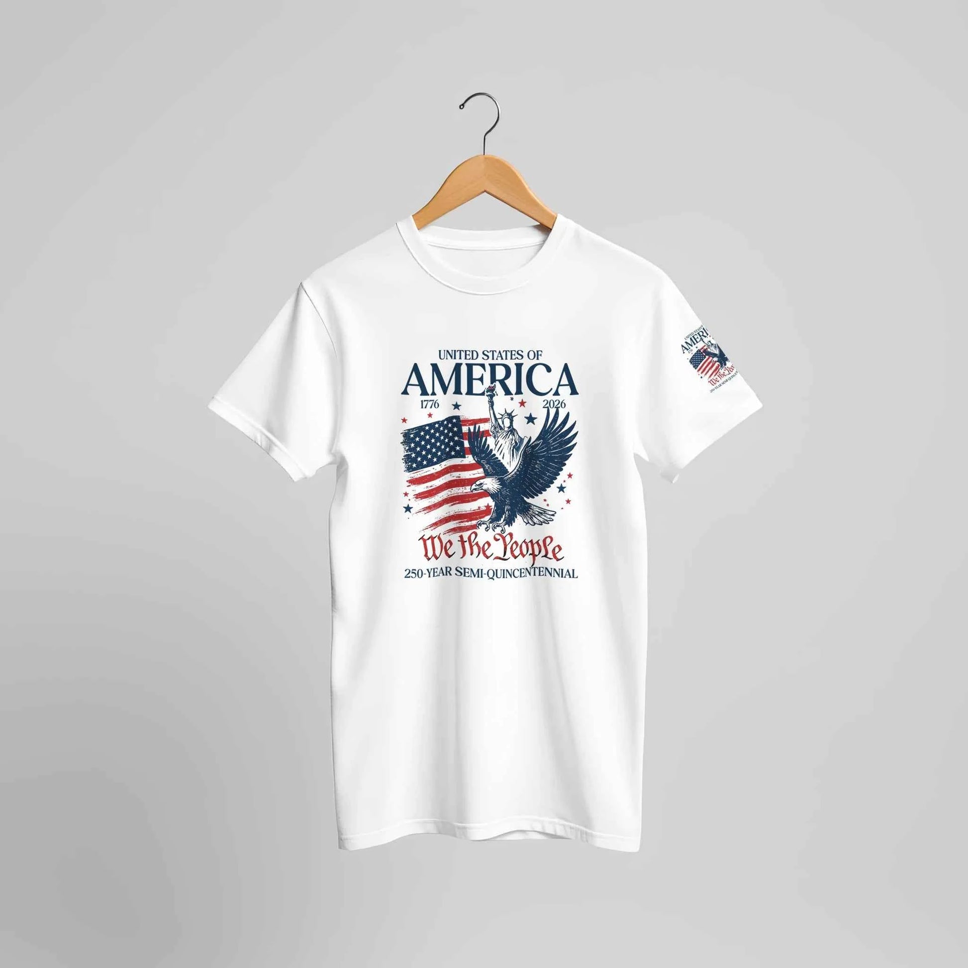 250 Years Eagle Premium Unisex T-Shirt Aus Baumwolle