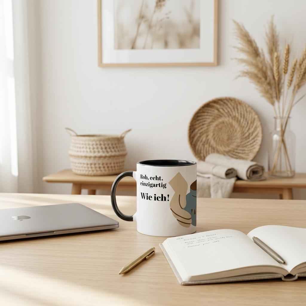 Keramiktasse Roh, Echt Wie Ich – 330 ml