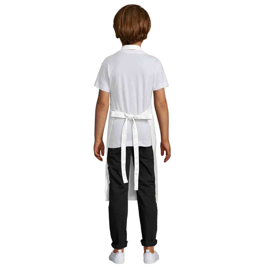 Kinder Schürze mit Tasche – Verstellbare Polycotton Schürze