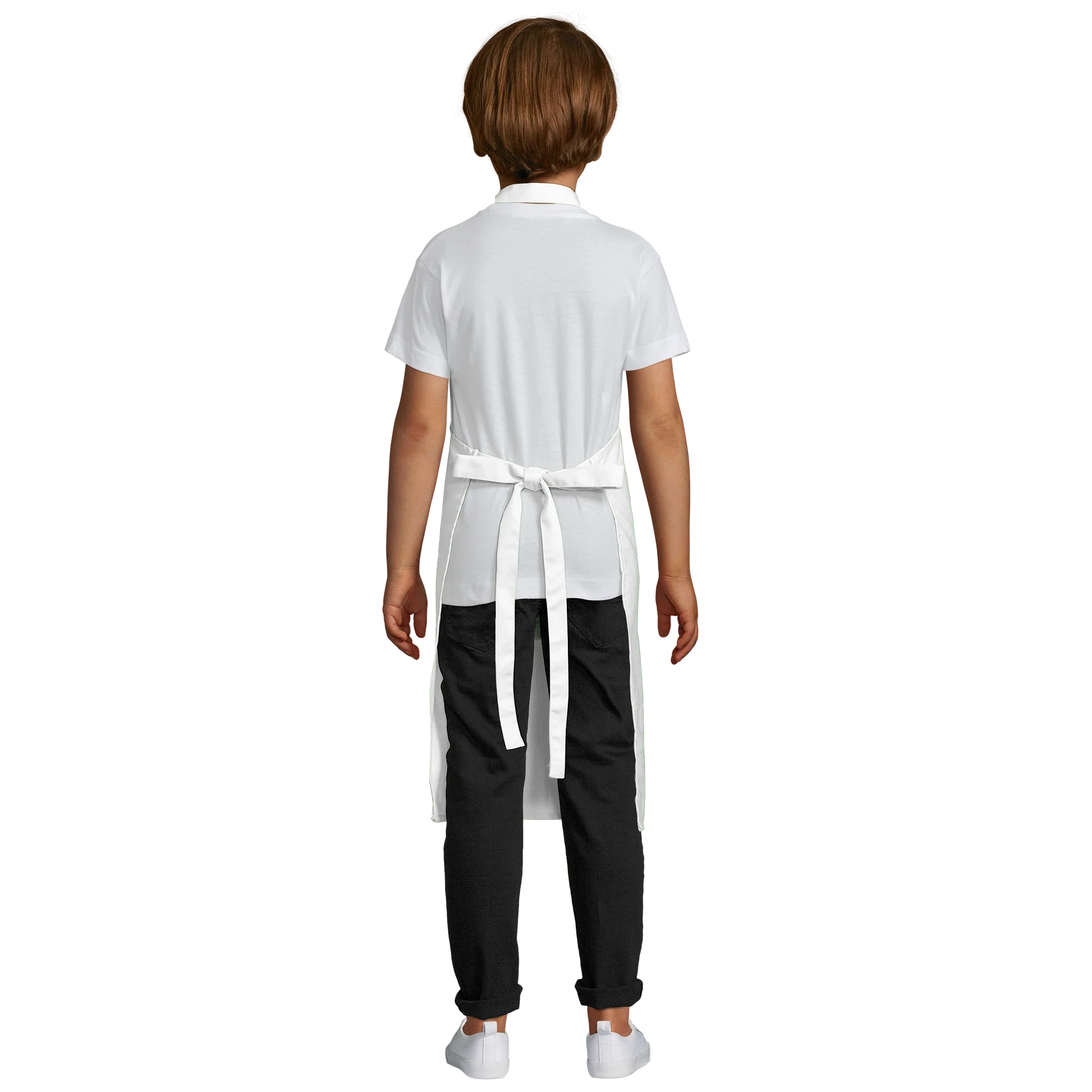 Kinder Schürze mit Tasche – Verstellbare Polycotton Schürze