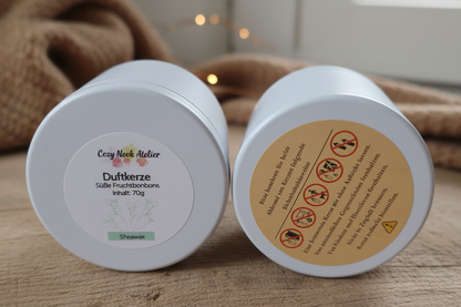 Duftkerze Cozy Stil – Etiketten