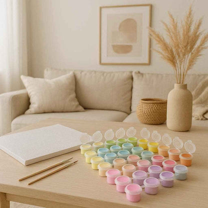 Acrylfarben Set Macaron Töne – 24 Wasserfeste Farben