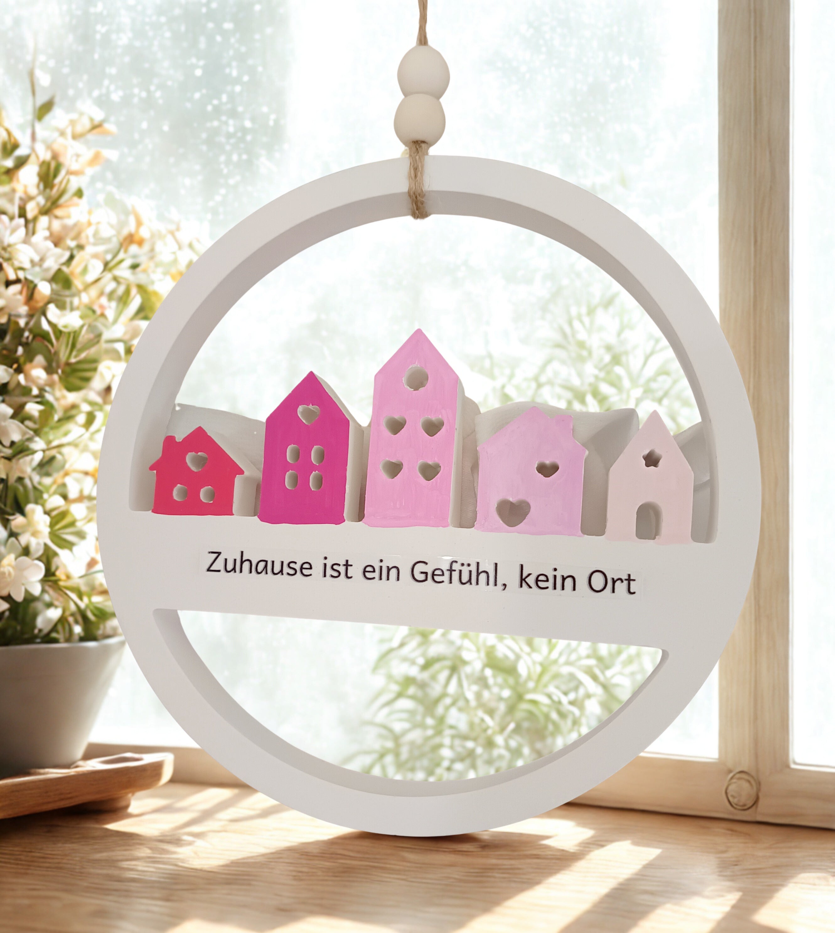 Handgefertigtes Fensterdeo aus Gips – personalisiert, liebevoll bemalt & ein echter Blickfang - Cozy Nook Atelier