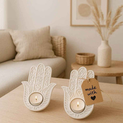 Hamsa Hand – Teelichthalter zum Gestalten