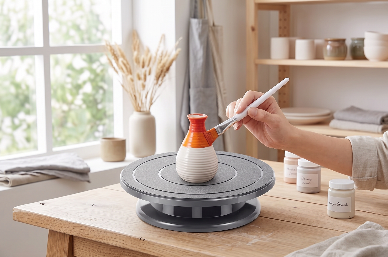 Manuelle Drehscheibe Für DIY Bastel- und Backprojekte