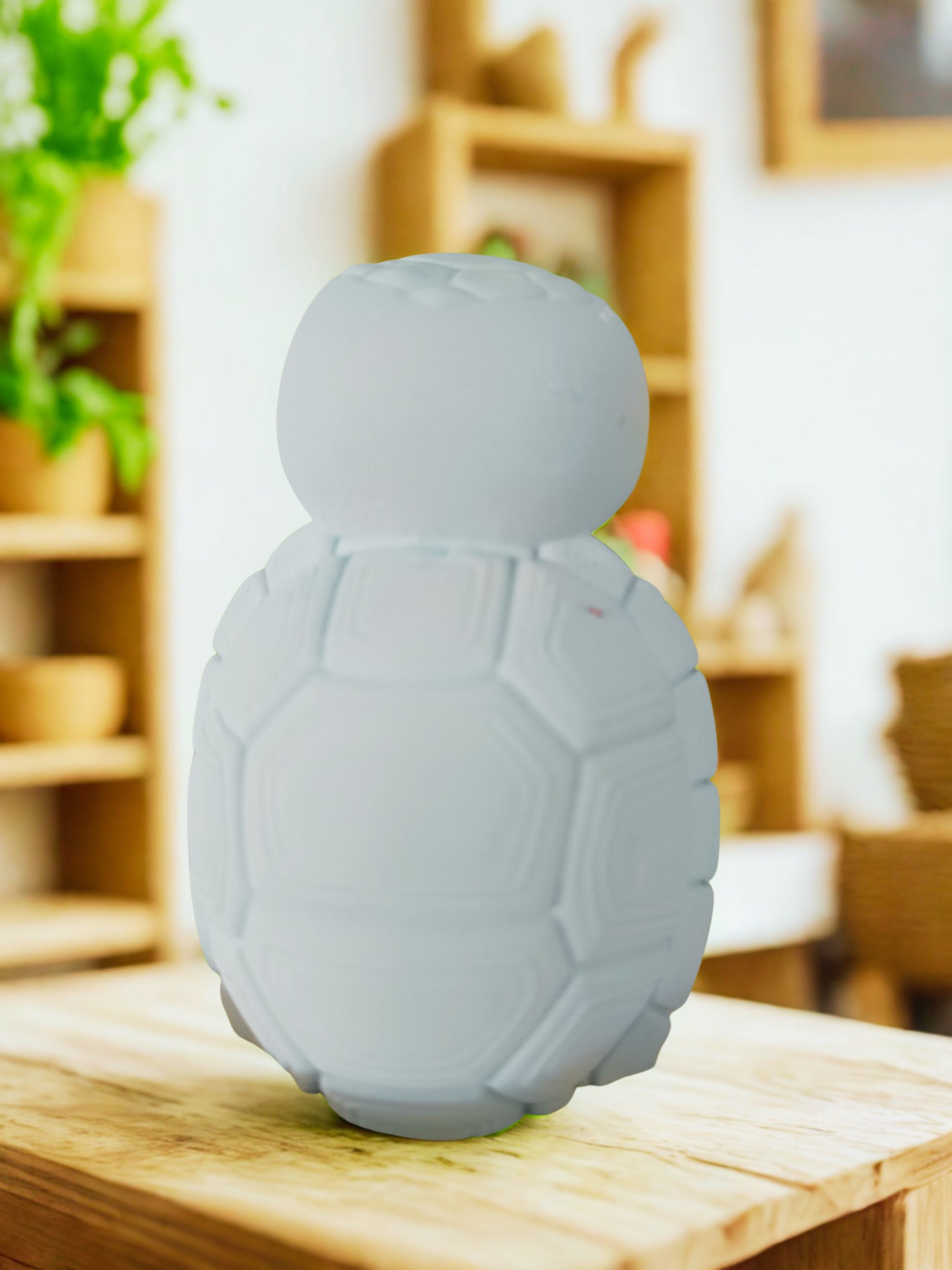 Deko Schildkröte Figur aus Gips – Handgegossenes Herz - Cozy Nook Atelier