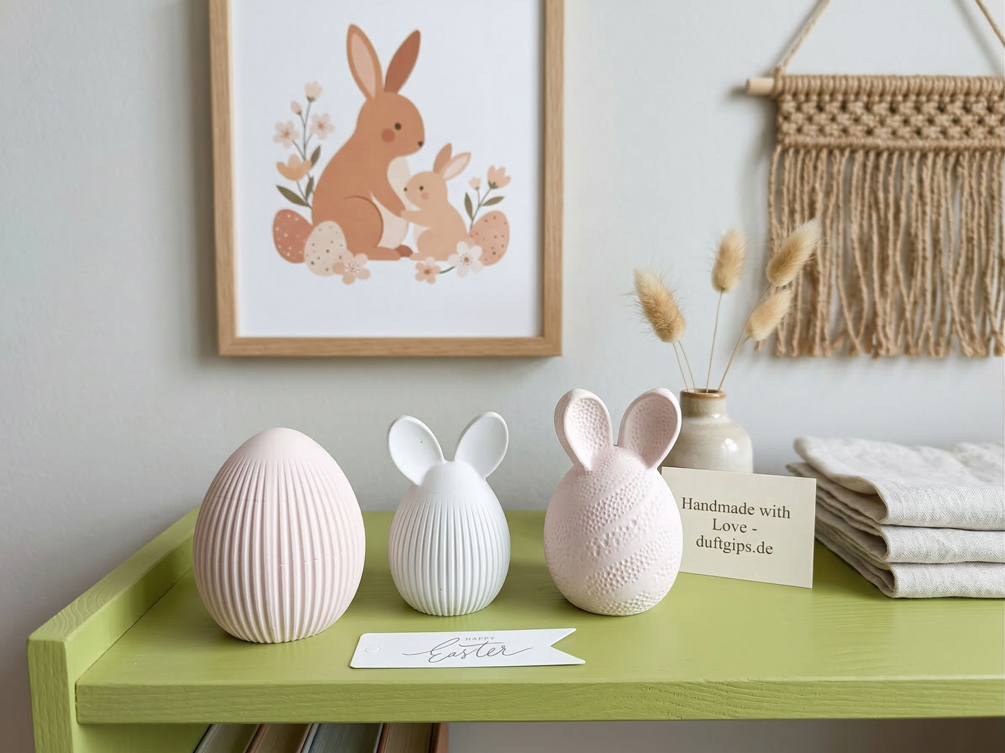 3 aufregende handgegossene Gipseier für deine Frühlingsdeko – Jetzt sichern! - Cozy Nook Atelier