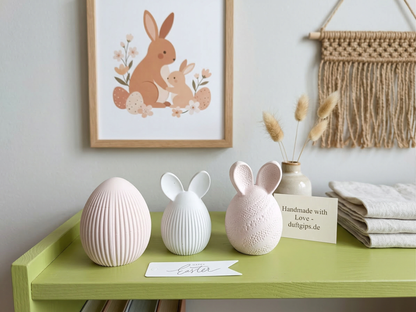 3 aufregende handgegossene Gipseier für deine Frühlingsdeko – Jetzt sichern! - Cozy Nook Atelier