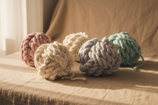 Warmes Produktfoto – Chunky Yarn Balls
